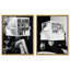«Be Der The Headline», reproduction d'art sur toile encadrée par Art Remedy, cadre en noyer, 36 x 45-135309533-135309528