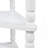 33.8'' Small Triangle Corner Table, Wood Corner Side Table For Small Spaces/ Living Room, 3 Tier End Corner Table With Solid Wood Legs, Milk White-114240388