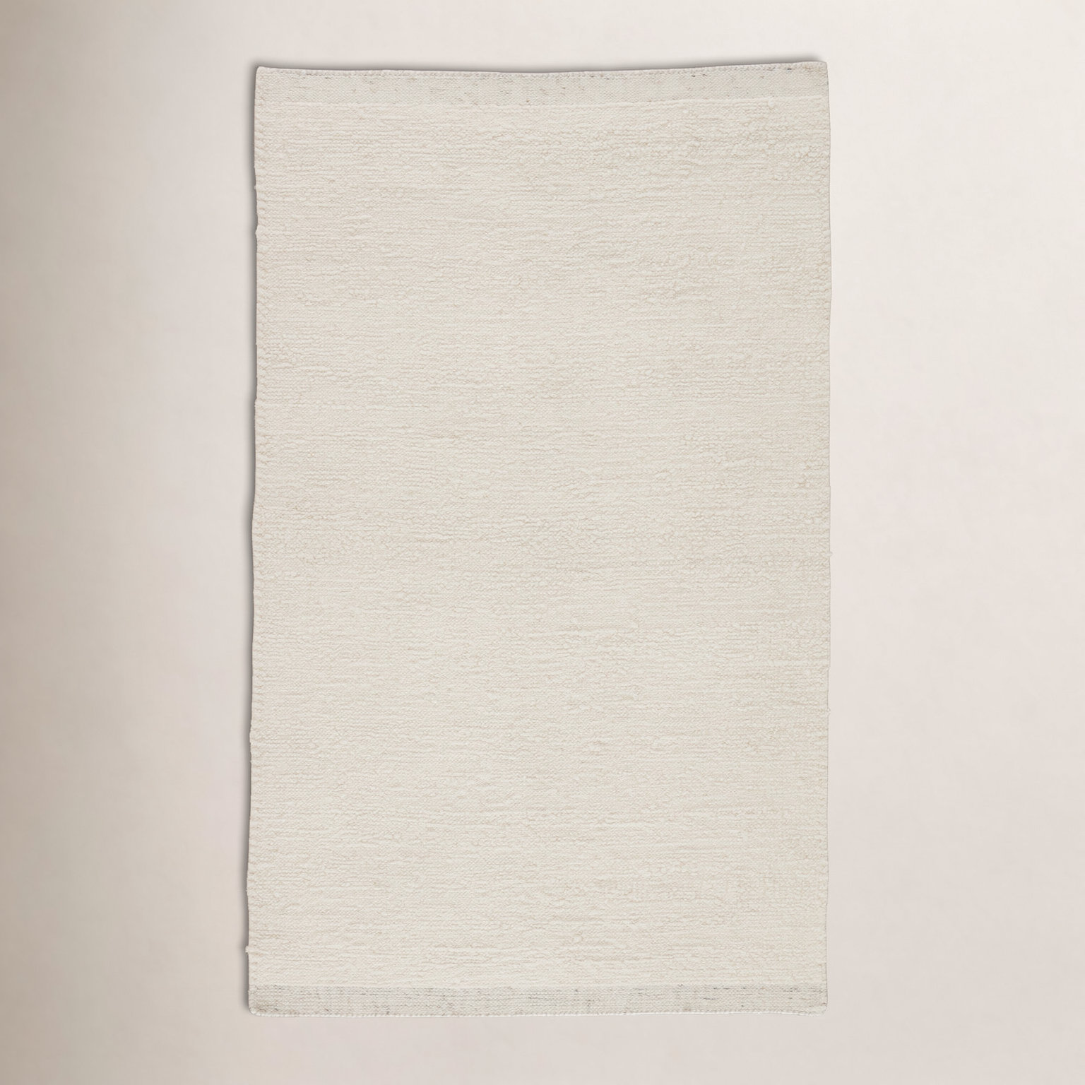 Ada Cream Hand-Woven Wool Rug, Rectangle 9' x 12'