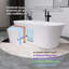 Baignoire de trempage autoportante en acrylique 67 po. X 31 po.