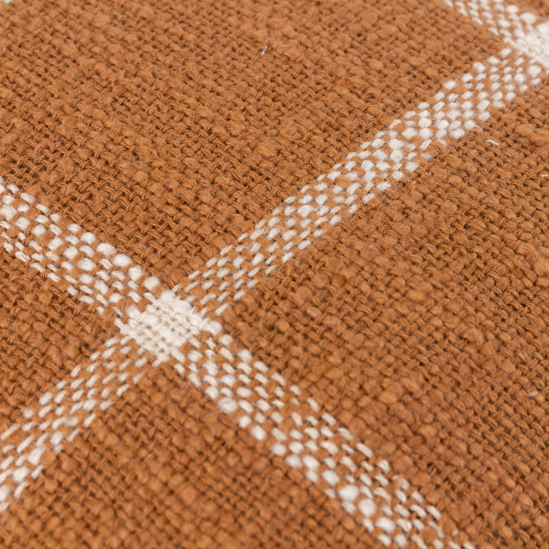 Beni Square Scatter Cushion, Ginger/Natural