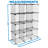 Mount-It! Wire Cube Storage Organizer - 12 Cubes