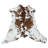 Real Brown And White Calf Skin, 35X30”