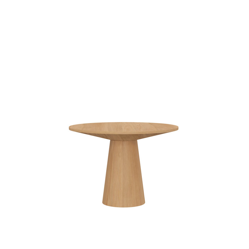 Table basse à piédestal Wyatt, H 15,5 po x L 22 po x l 22 po, Naturel