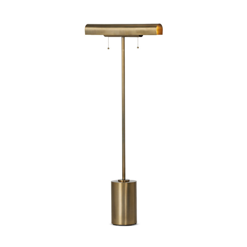 LUTHER Floor Lamp, Brass, Aged Brass Iron