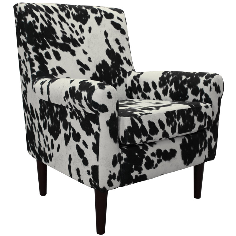Fauteuil de 28 po de largeur Cleo, Noir / Blanc cassé