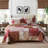 100% Cotton Floral Pattern Reversible Patchwork Quilt Set-113494282-102042635