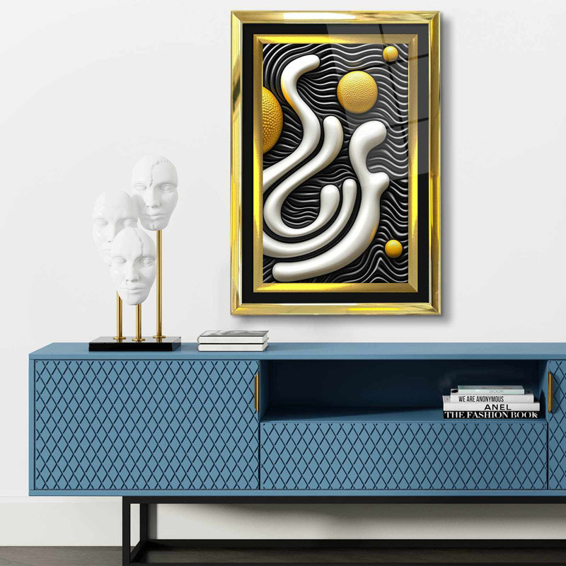 Elegant Decorative Framed Painting, 17.0 x 25.6 inches | 100% Acrylic Glass (Thickness: 0.04 inches) & Solid Wood Frame (Thickness: 1.0 inches) | Perfect Wall Art for Living Room, Bedroom & Office Decor