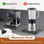 Plateau coulissant pour appareils de cuisine 360 °, plateau coulissant pour comptoir de cafetière, plateau coulissant avec cafetière en bambou et rouleaux universels, noir-136050351