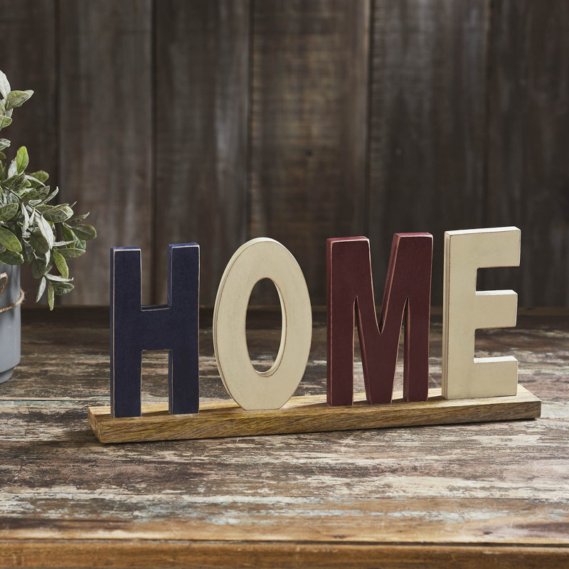Higher Glory Handmade Text & Numbers Decorative Plaque / Box Sign
