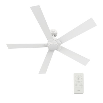 Ventilateur de plafond intelligent 60 po avec télécommande Aspen, ensemble d'éclairage inclus, fonctionne avec l'assistant Google et Amazon Alexa, raccourci Siri.