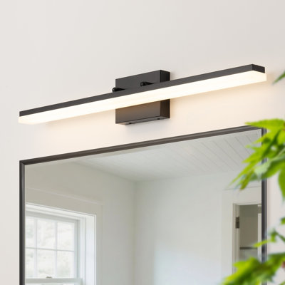 Barre de salle de bain à DEL à intensité variable 32 "pour miroir Tameaka 3000K / 4000K / 5000K réglable 24W