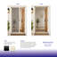 Porte moustiquaire pliante et rétractable blanche S3.0 81-91 cm (L) x 203 cm (H), largeur ajustable, sans pincement, installation facile, anti-insectes, résistante à la chaleur, indéformable, gain de place-127123036