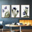 Xray Tulip III, ensemble de 3 toiles encadrées sur toile-97913770-97913775
