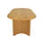 7 Piece Modern Dining Set With 79" Oak Oval Pedestal Table & 6 Sculptural Wide-Seat Arm Chairs-423930190