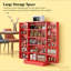Grande armoire de rangement, armoire de cuisine avec portes doubles et tablettes à 5 niveaux pour la maison