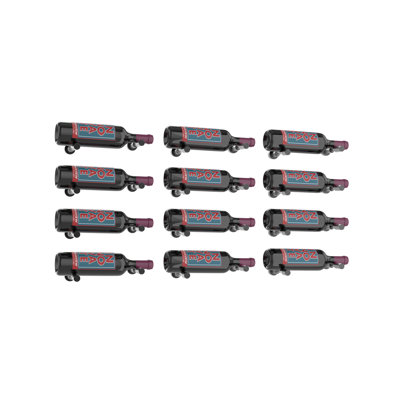 Iowa 6 or 12 Bottle Wall Mounted Wine Bottle Rack