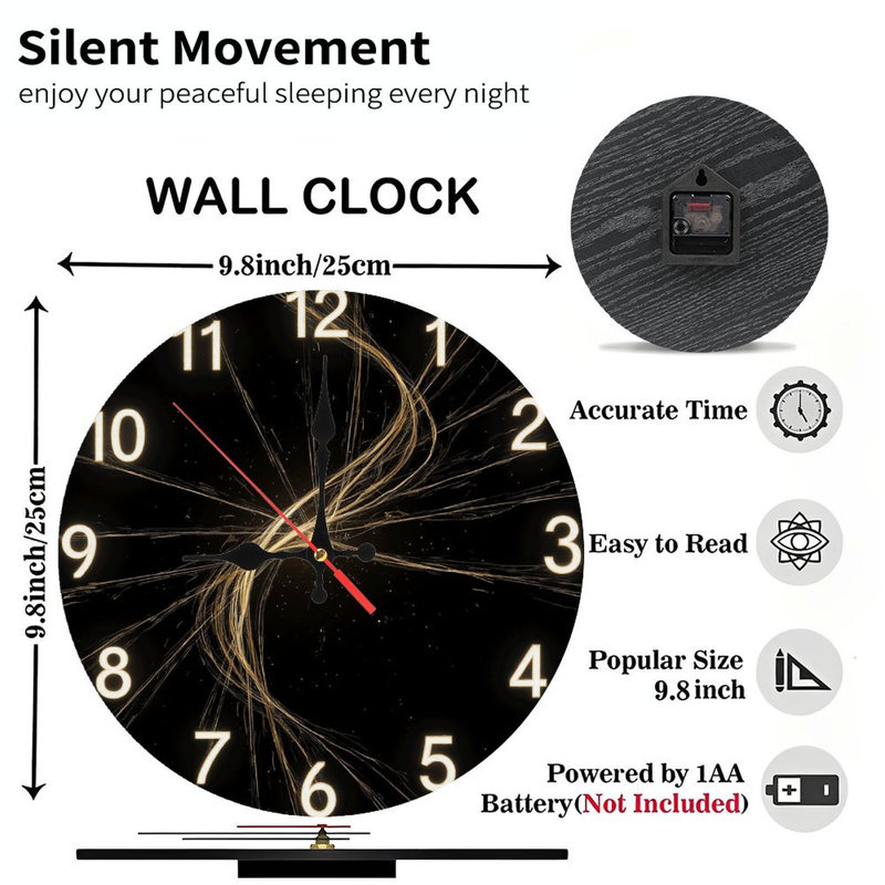 Horloge murale artistique moderne