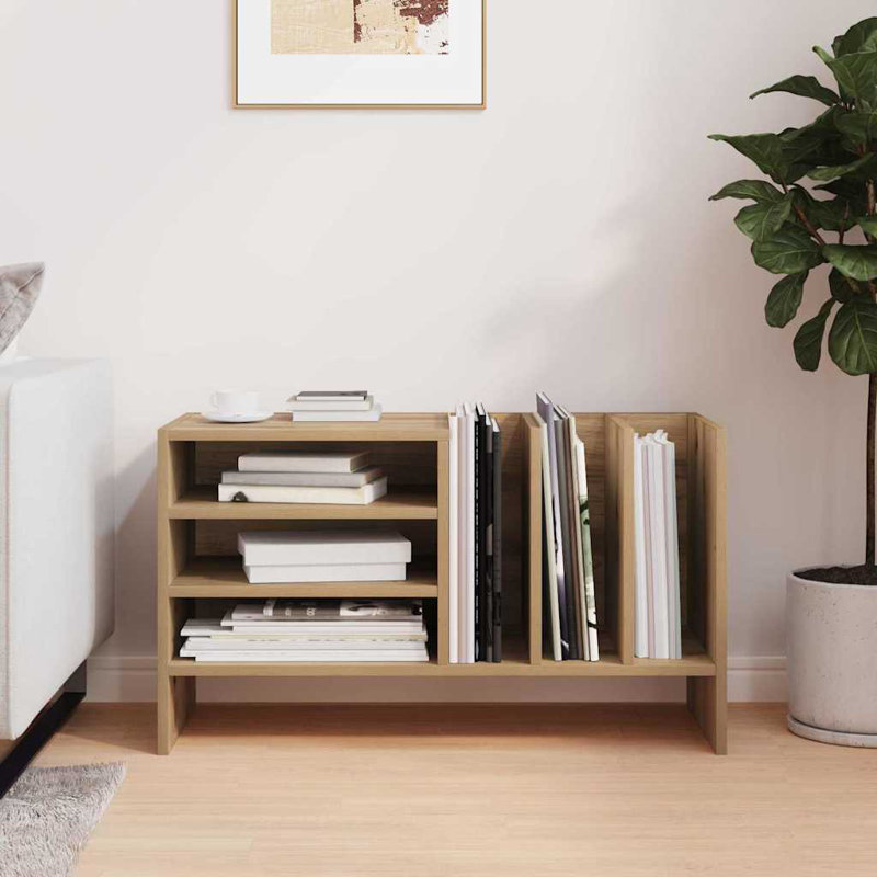 45cm H x 78.5cm W Bookcase, Artisan Oak
