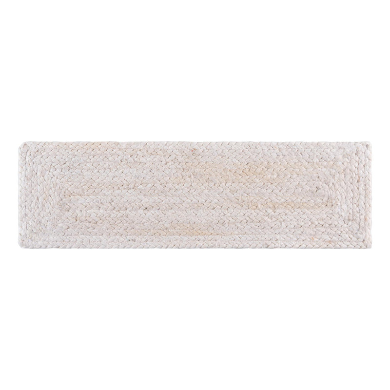 Tapis chindi tressé Ne Wilson, Tapis d'escalier 0 pi 9 po x 2 pi 6 po