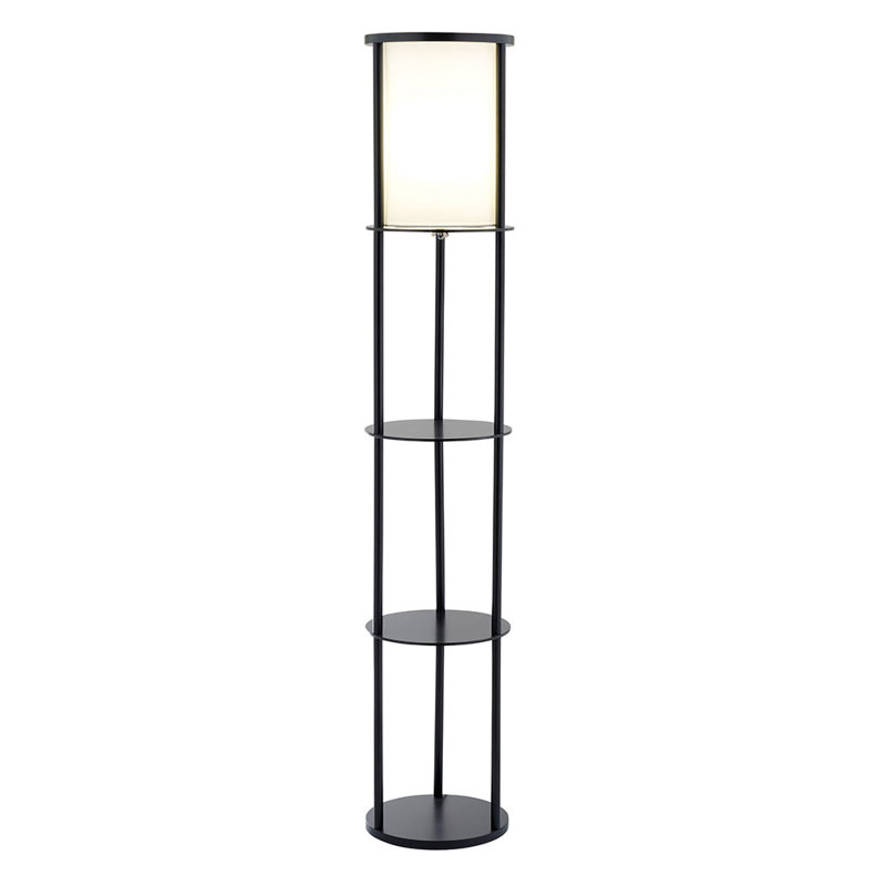 Stefaney 62.5'' Black LED Column Floor Lamp