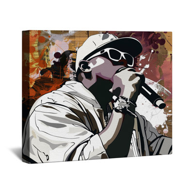 «Singer Canvas Gallery Wrap» - Décoration murale musique en plusieurs tailles