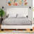 Boyd Sleep Florence Faux Leather Platform Bed | Adjustable Headboard | Luxury Low-Profile Design | 700 lb Capacity-67742379-67742377