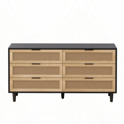 Armoire à tiroir en rotin 59,06 po