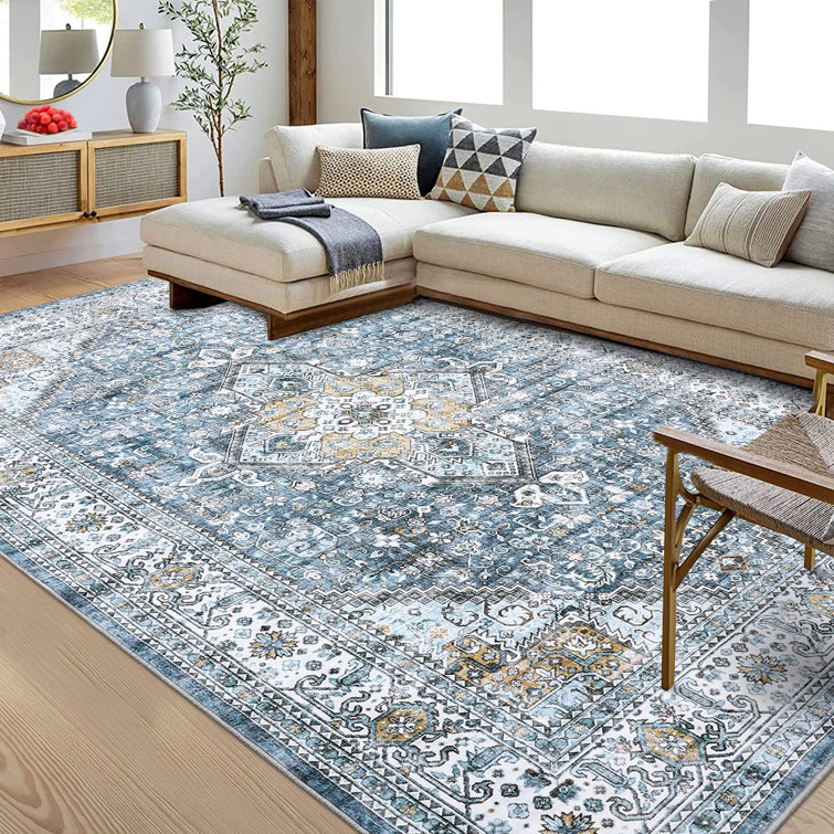 Shiann Washable Oriental Indoor Rug