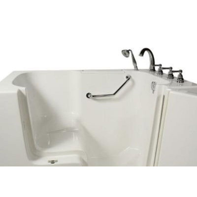 52'' x 32'' Walk-in Soaking Fiberglass Bathtub with Faucet