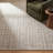 Telisa Modern Grid Rectilinear Ivory / Brown Area Rug-653623683