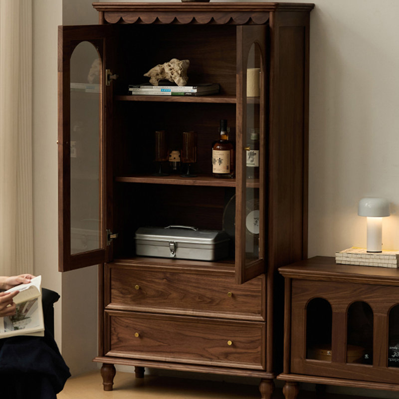 Bibliothèque de rangement pour meubles de style rétro