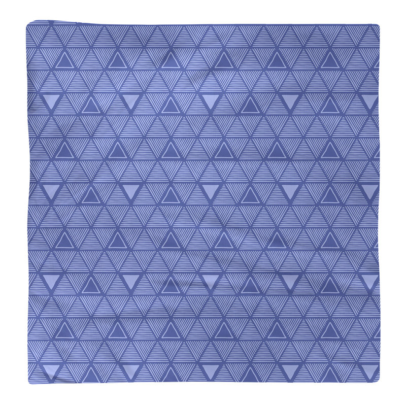 Jordao Cotton Abstract Square Napkin, 0.1" H x 10" W x 10" D, Aqua