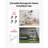Folding Storage Shelf with Wheels 4-Tier No Assembly Organizer Shelf