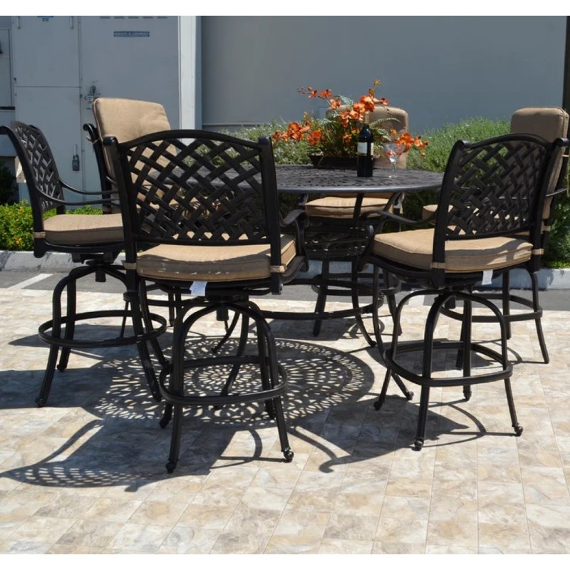 Nola 6 - Person Four Leg Dining Set