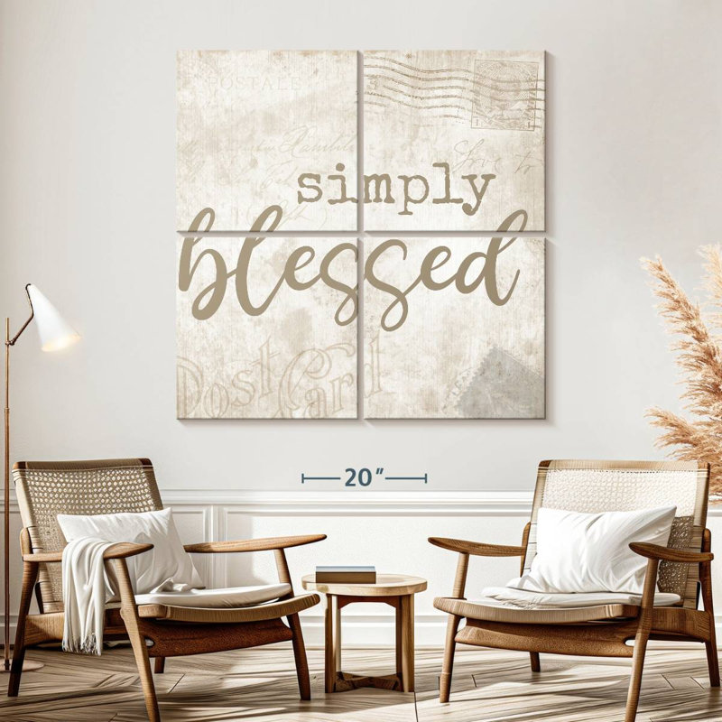 Tergel Postcard Blessed, 57" H x 57" W