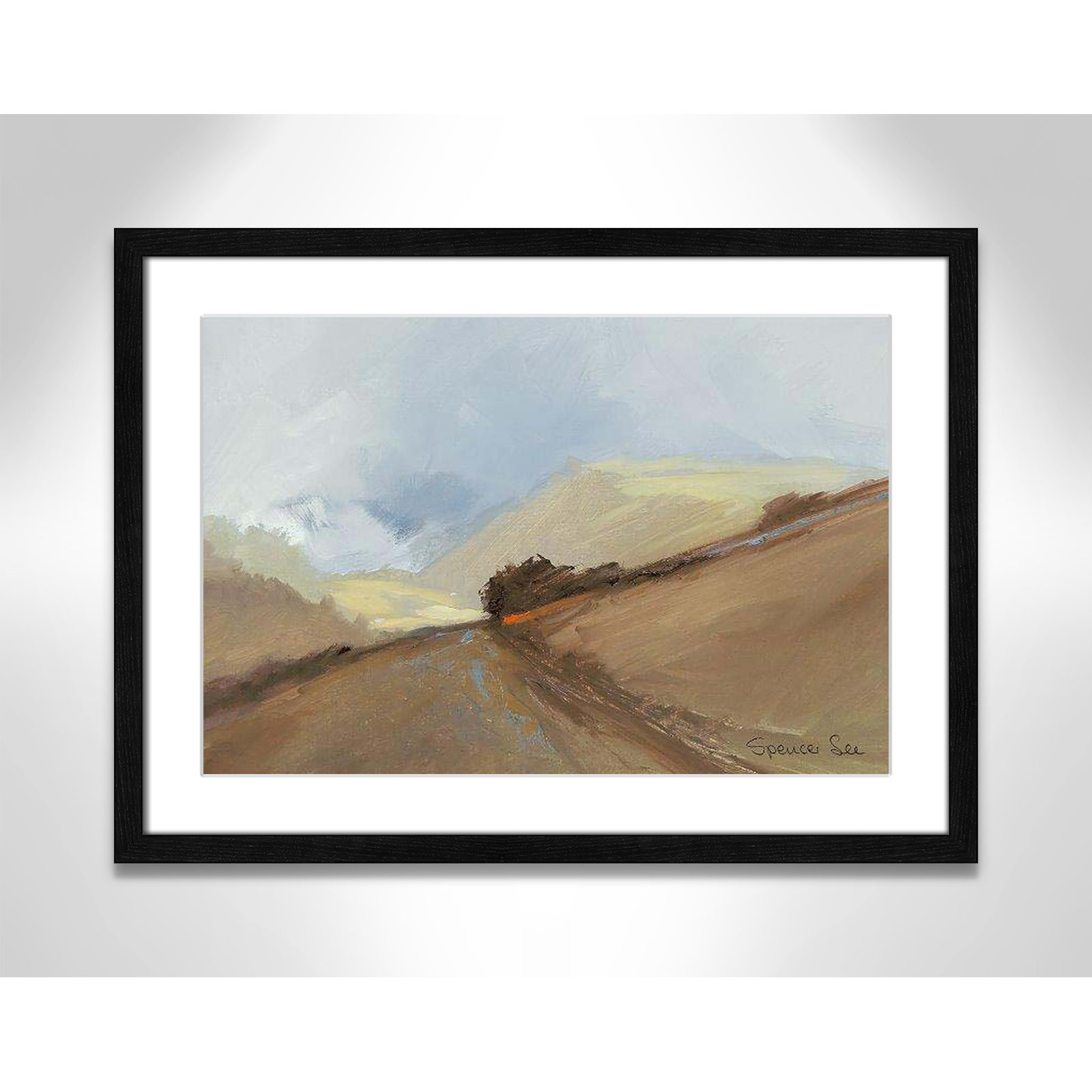 Heaven And Earth II by Spencer Lee, Black Framed, 17" H x 23" W x 0.75" D