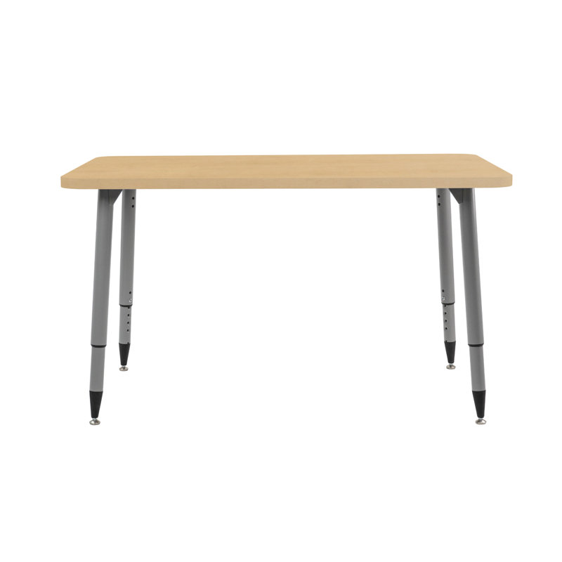 Table d'activité Adapte 24 x 36, 30 po x 48 po, Grain d'érable / argent
