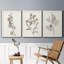 Neutral Botanical Study I - Ensemble de 3 reproductions d'art sur toile-1870357606-1870357602