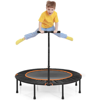 Oglethorpe Freeport Park ft Round Fitness Trampoline with Handlebar