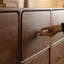Commode d'appoint simple en noyer noir