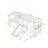 Twin Wood Loft Bed with Slide and Shelves-1785035787