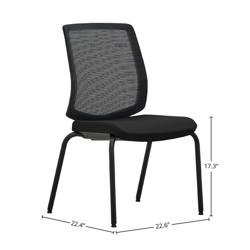 Malve Foam Padding Office Chair, Black