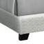 Lit double à profil bas Foxa, tête de lit capitonnée à boutons, boucle gris clair-117056081-117056085