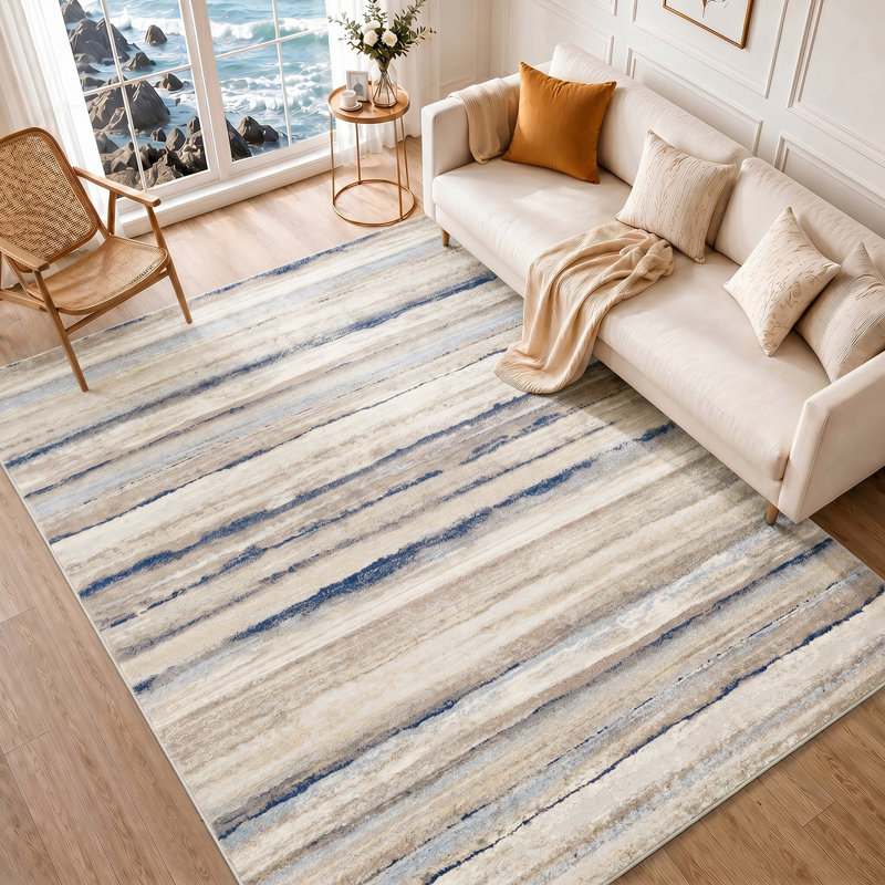 Striped Area Rug, Rectangle 120 x 170cm