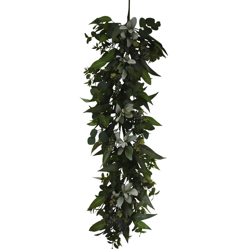 48" Lamb Ear Bay leaf Eucalyptus Garland