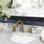 Lahara Widespread Bathroom Faucet 3 Hole, 2-handle Bathroom Sink Faucet with Drain Assembly-9741375