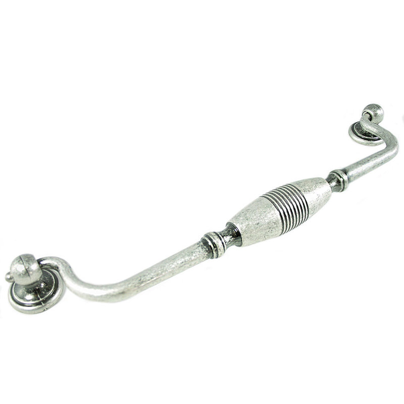 Striped 9" Center to Center Drop Handle, Satin Antique Nickel