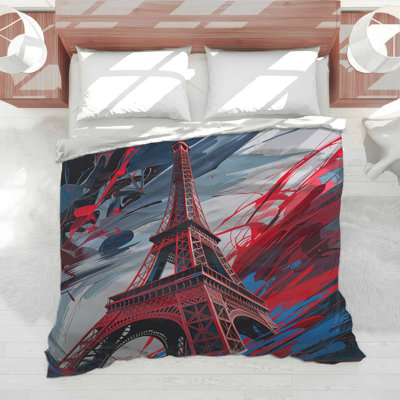 Eiffel Tower Bedding Architecture Comforter Modern