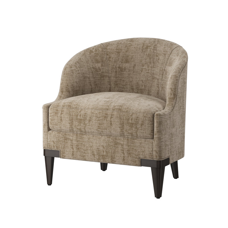 Fauteuil demi-tonneau Lafayette, Churchill Driftwood (tissu performance) 6137-92, Expresso